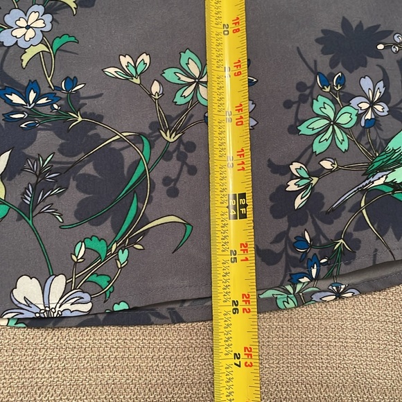 Croft & Barrow Floral Popover Top with Quarter Length Sleeves Medium - Picture 9 of 12